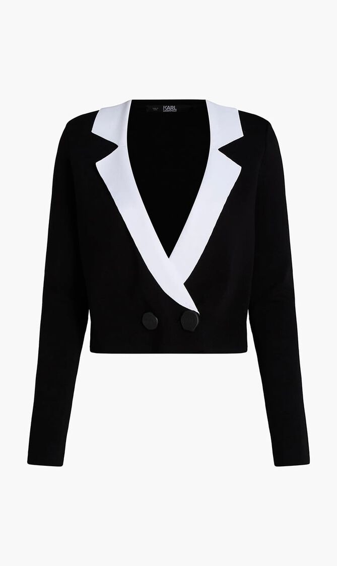 Cropped Knit Cardigan