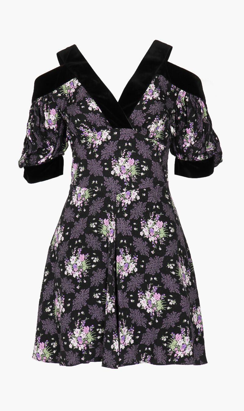 Buy TED BAKER Low V Cold Shoulder Mini Dress for AED 175.00 The