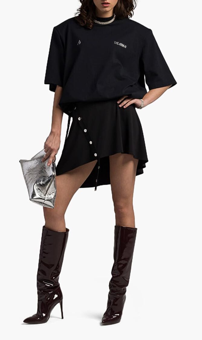 MINI SKIRT JERSEY STRETCH BLACK
