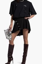 MINI SKIRT JERSEY STRETCH BLACK