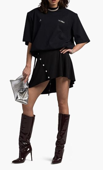 MINI SKIRT JERSEY STRETCH BLACK