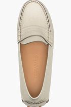 Debossed Pebbled Leather Loafers