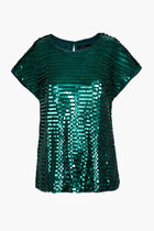 Cascading Sequin Top