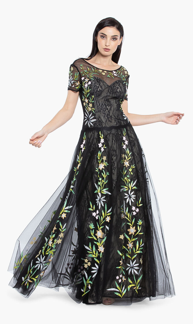 Floral Long Gown