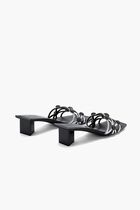 Crystal Bobble Heeled Mule Sandal