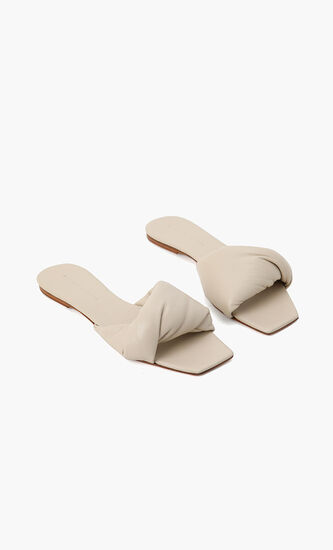 Twisted Leather Flats