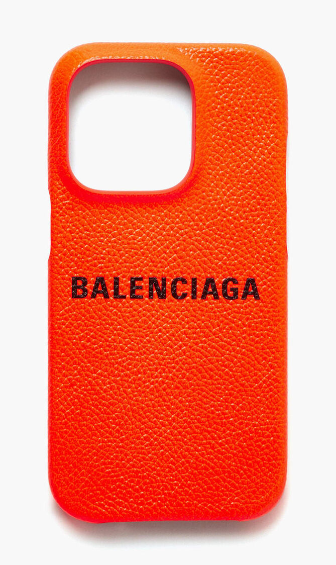 14 Pro Case in Grained Calfskin