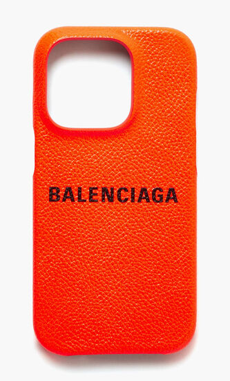 14 Pro Case in Grained Calfskin