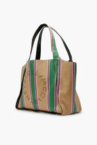 TOTE STRIPED RAFIA
