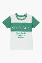 White & Green Logo T-Shirt