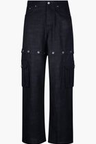 90SLOGO LINEN BUTT CARGO PANT SALONE BL