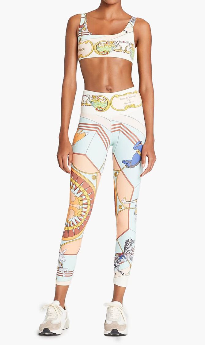 TORY SPORT PRINTED HIGH-RISE WEIGHTLESS 78 LEGGINGS