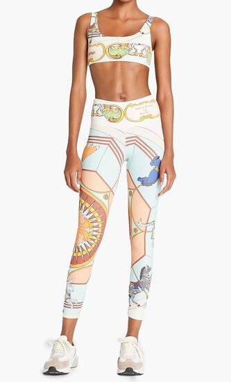 TORY SPORT PRINTED HIGH-RISE WEIGHTLESS 78 LEGGINGS