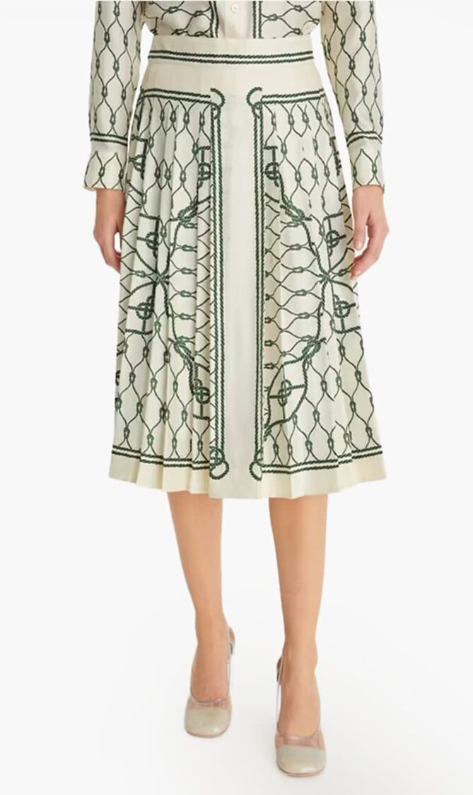 Pleated Silk Skirt Pleated Silk Skirt