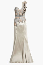 3D LACE LONG DRESS
