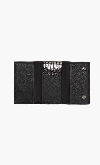Textured Leather Key Ring