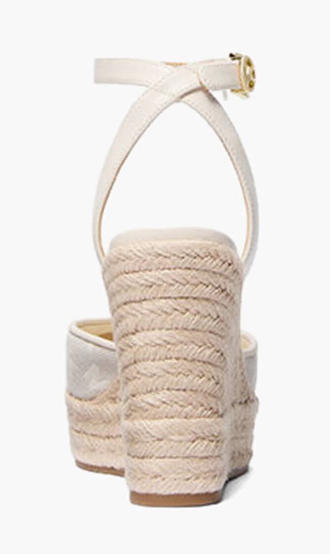 Larissa Logo Jacquard Espadrille Wedge