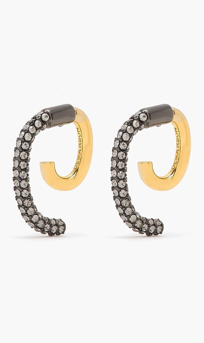 Luna Mini Pave Earrings
