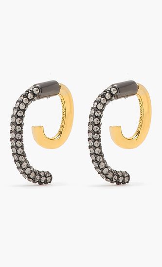 Luna Mini Pave Earrings