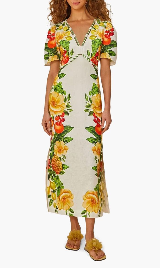 Picnic Flowers Maxi Dress