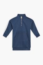 Monogram Pattern Long Sleeve Dress