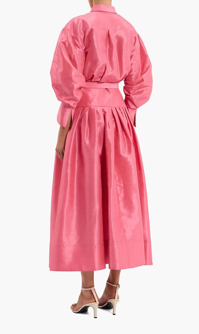 Maple Shirt Midi Dress
