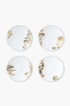 Vegetal Set of 4 assorted dinner plates 26cm