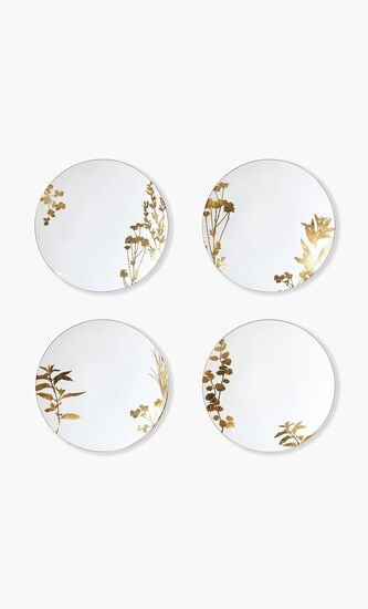 Vegetal Set of 4 assorted dinner plates 26cm