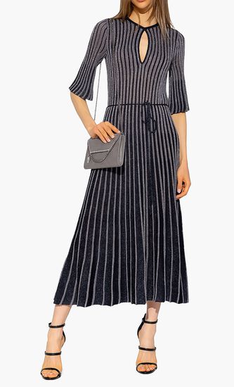 Pleated Knitted Dress