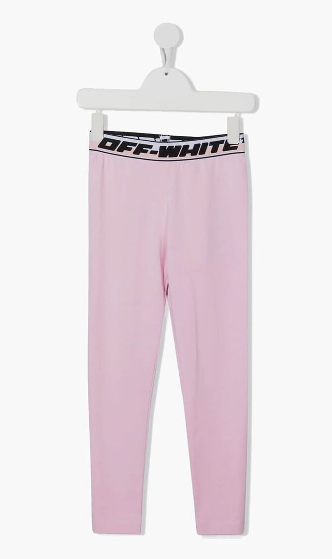 LOGO BAND LEGGINGS PINK BLACK