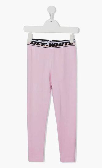 LOGO BAND LEGGINGS PINK BLACK