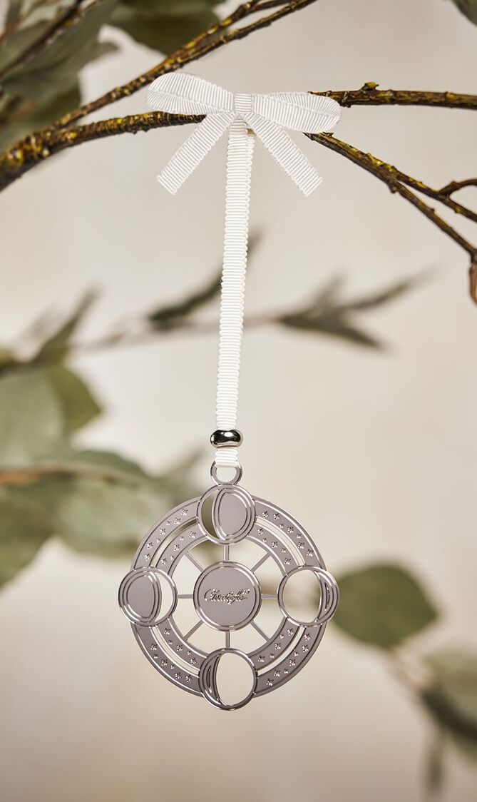 R&Atilde;&ordf;ve Cosmique Moon Phases Ornament no.2 Mini Silver Plated