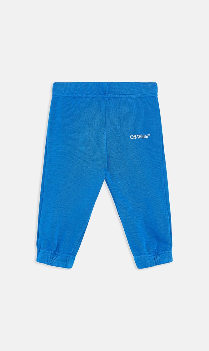 BOOKISH DIAG SWEATPANT BLUE WHITE
