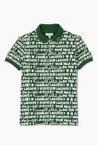 Printed Cotton Pique Polo Shirt