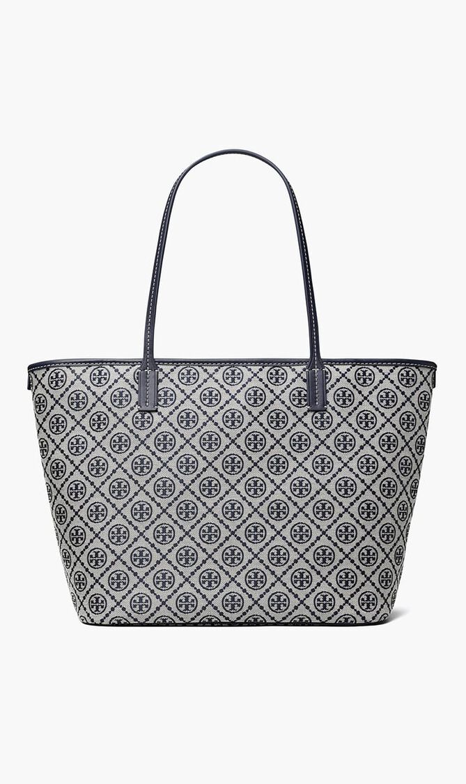 T MONOGRAM ZIP TOTE