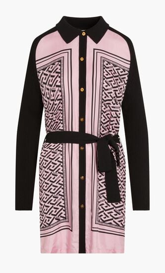 KNITWEAR DRESS TWILL GRECA SIGNATURE INSERTS SERIE