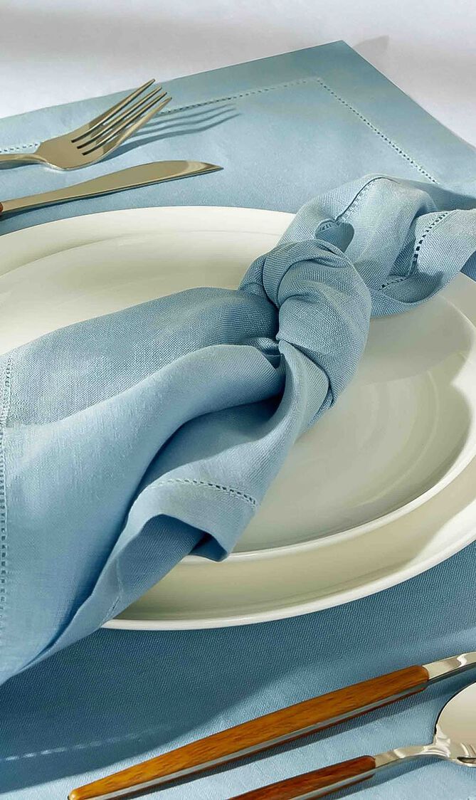 Feliz Napkin Blue Set Of 6