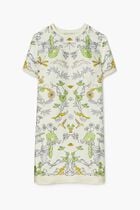SILK FRONT T-SHIRT DRESS