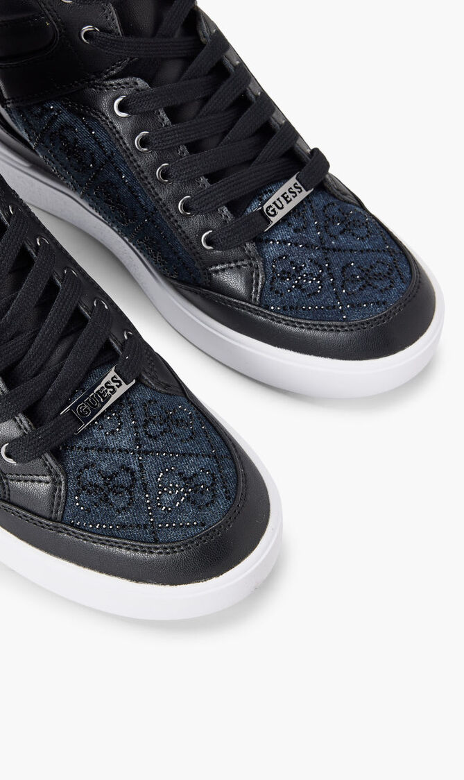 SNEAKERS/ATHLETIC MID TOP BLACK 001