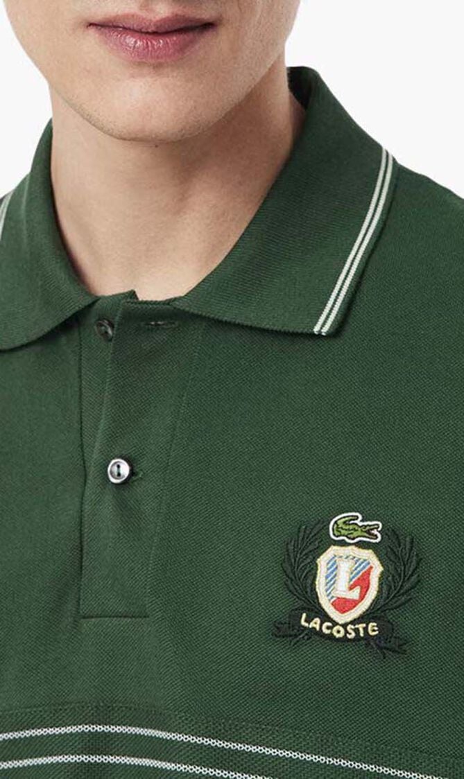 Embroidered Shield Polo Shirt