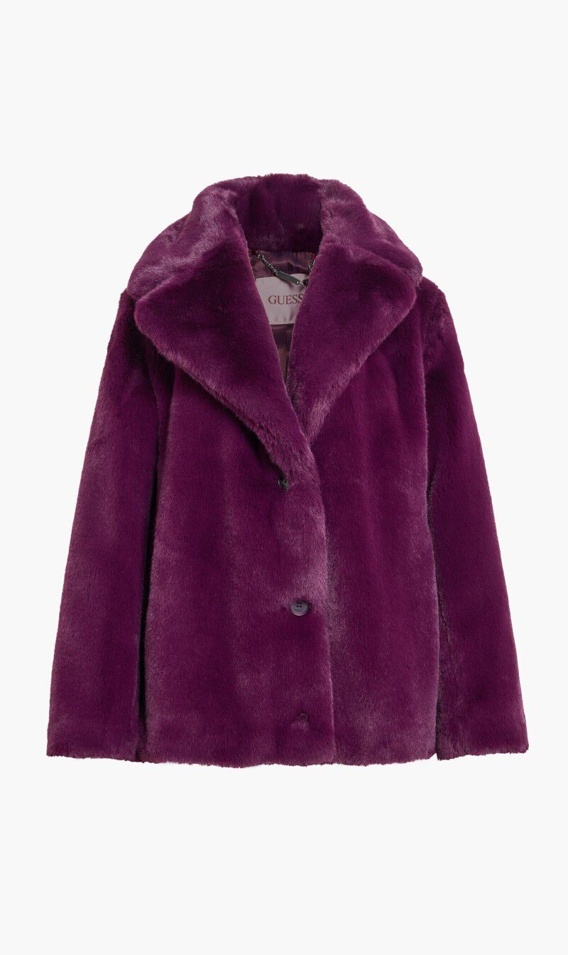 Guess fur jacket online