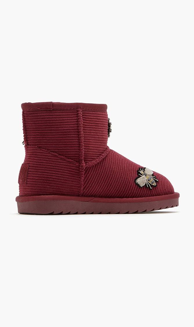 BOOT VELVET AND PATCHES