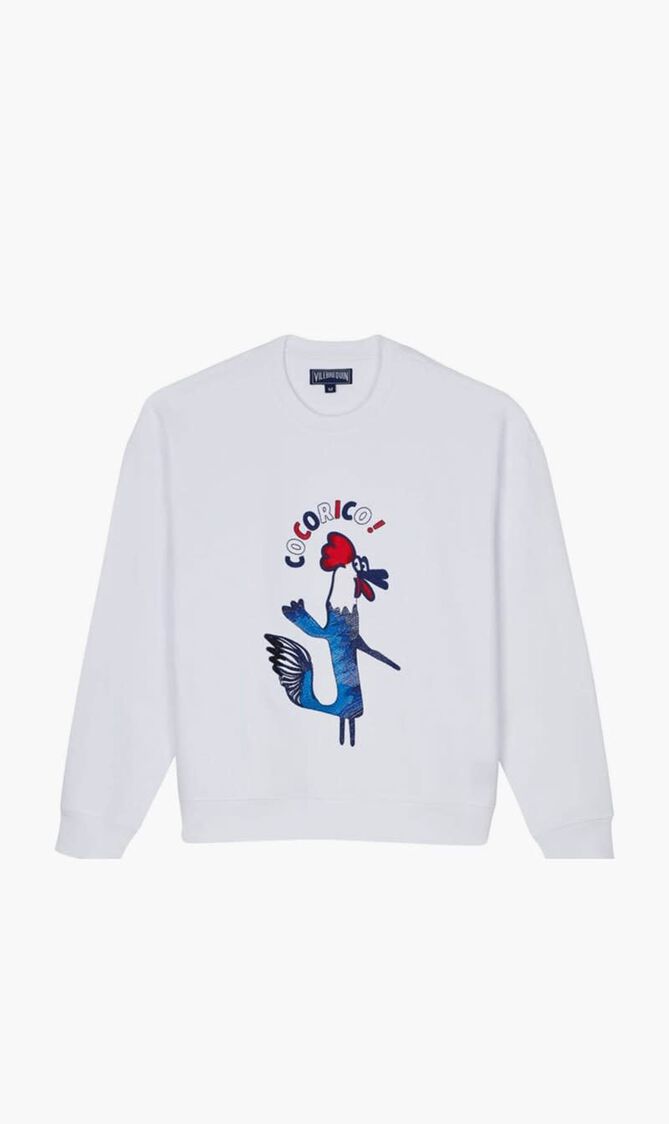 SWEET SWEAT CR24 COCORICO SWEAT BLANC