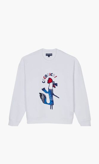 SWEET SWEAT CR24 COCORICO SWEAT BLANC