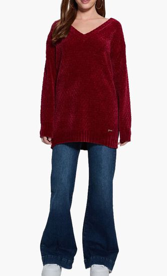 Chenille Relaxed Fit Sweater