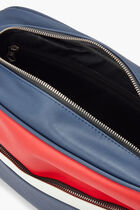 REECE2 FAUX LEATHER MESSENGER SATCHEL