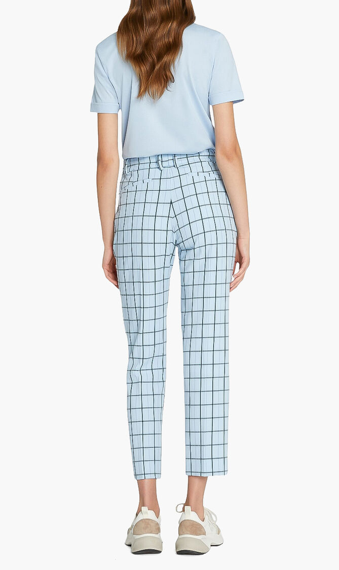 Chequered Belted Pants