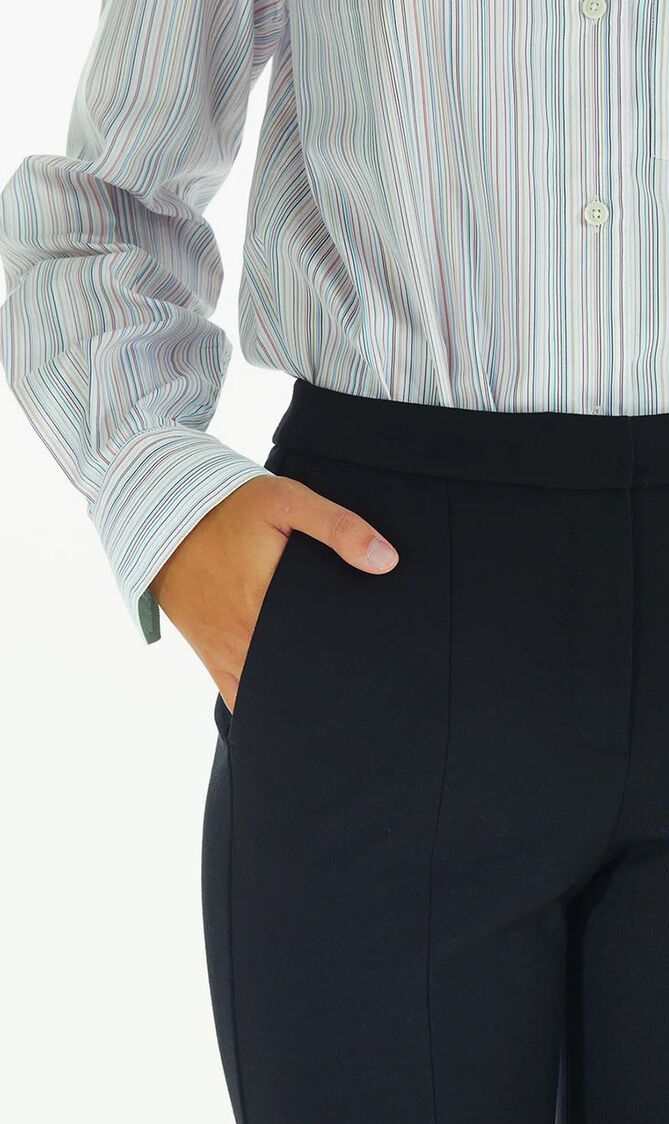 High-Waist Tailored Trousers