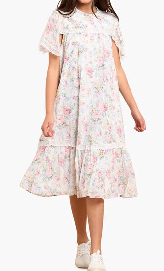 Pompadour Garden Chiffon Lace Dress