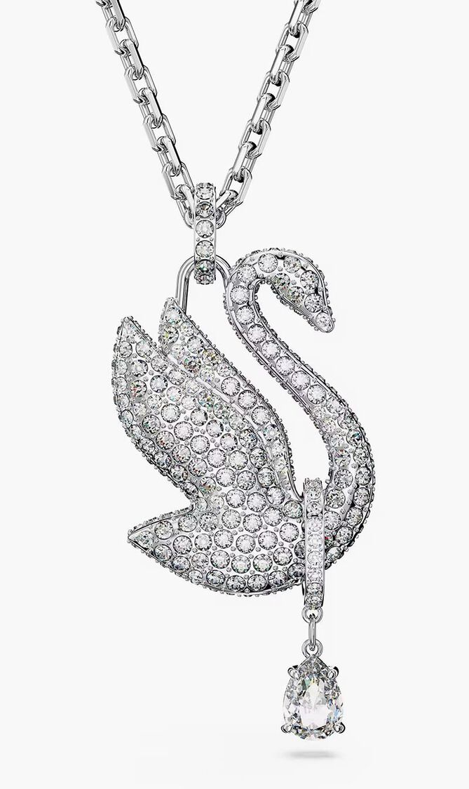 SJC ICONIC SWAN PEND LONG PENDANT WHI/RHS